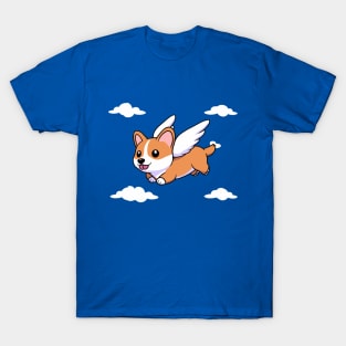 Corgi flying T-Shirt